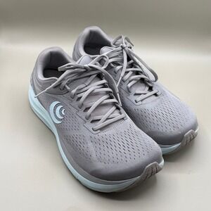 Topo Athletic Phantom 3 Road Running Shoes Women Light Grey Blue Size 10
